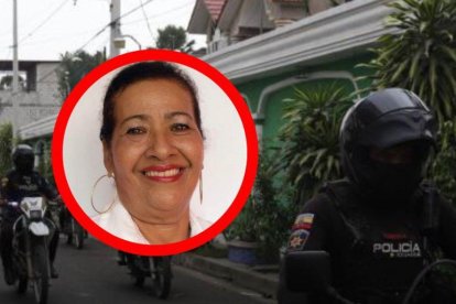 Un grupo de policías pasó por los exteriores del domicilio de la exalcaldesa. Los uniformados se dirigieron hacia una vivienda aledaña, en la cual se encontraban otros policías en ese rato.