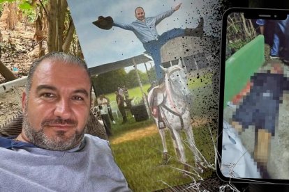 El cuerpo del libanés quedó sobre la vereda. Recibió por lo menos 20 tiros, la mayoría en la cabeza.