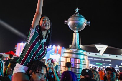 La hinchada de Fluminense quiere la primera Copa Libertadores.