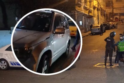 El albanés estaba en una camioneta gris cuando fue atacado a tiros.