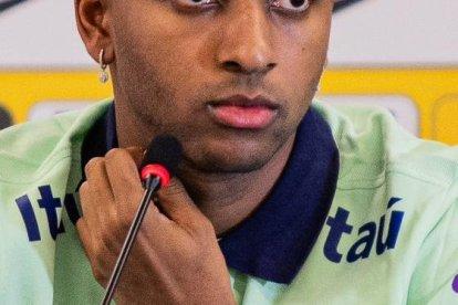 Rodrygo, joven atacante brasileño.