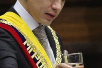 Daniel Noboa, en su primer discurso como presidente de Ecuador.