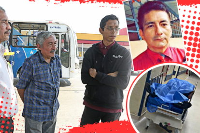 Los hermanos e hijos del profesor Galo Balseca Cruz llegaron a la morgue para retirar su cuerpo, velarlo y darle sepultura. Estaban consternados.