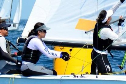 El equipo tricolor tuvo que soportar vientos de hasta 20 nudos en las costas de Cartagena.