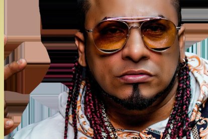 El actor Don Day y el cantante Oveja Negra.