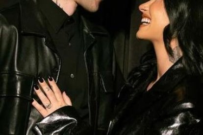 Demi Lovato y su novio Jordan Lutes.