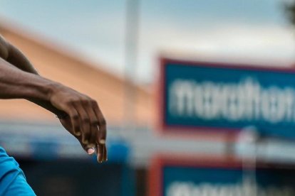 Justin Cuero, el número 9 de Ecuador en el Preolimpico sub 23.