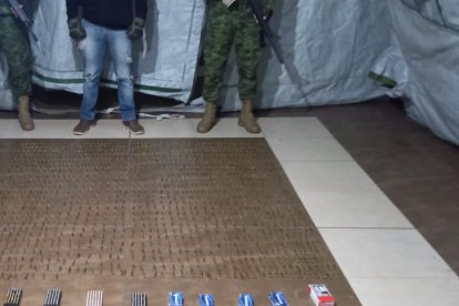 Las evidencias fueron entregadas a la Policía Nacional.