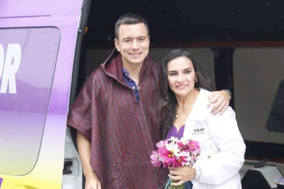 El distanciamiento político entre el presidente Daniel Noboa y su vicepresidenta Verónica Abad se hace más evidente.