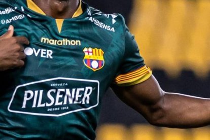 Djorkaeff Reasco se estrenó como goleador de Barcelona.