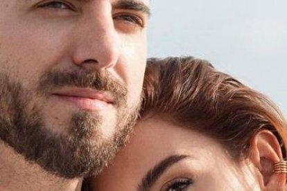 Krystel Chuchuca y su pareja.