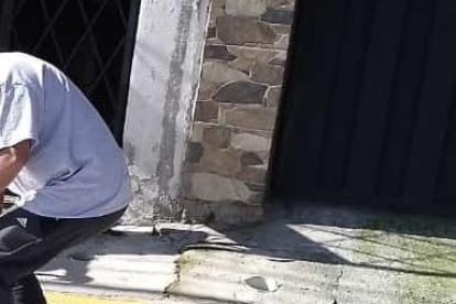 Los moradores limpiaron hasta lo que había entre los adoquines, en San Juan.