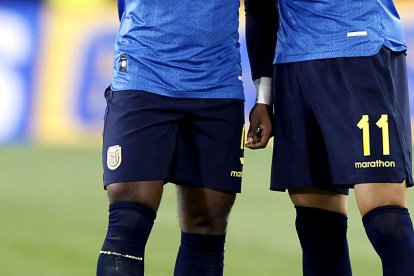 New Jersey, USA. 21 de marzo de 2024.  La selecciÃ³n de Ecuador se enfrenta con su similar de Guatemala en el estadio Red Bull Arena de New Jersey.  Carlos Rojas / API