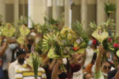 Previo a este domingo se hicieron campañas para que se elaboren ramos con elementos alternativos a la palma de cera.