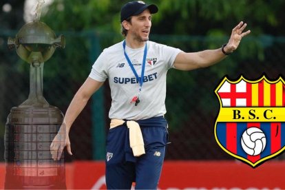 Luis Zubeldía, técnico de Sao Paulo de Brasil.