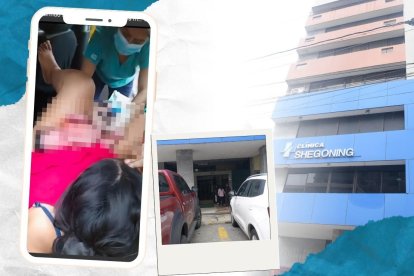 La madre y el bebito recibieron atención médica.