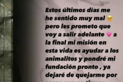 Mensaje que Karely Ruiz expresó a sus fans.