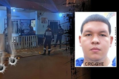 Fernando Castillo Bazurto fue baleado la noche del lunes. Policía recabó indicios en el lugar.