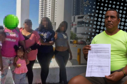 Enrique Mendoza muestra la denuncia puesta en la Fiscalía por la desaparición de su familia.