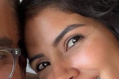 Pamela Sambrano  y su novio Vicente Taiano.