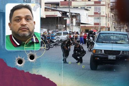 Marcelo Chuquicuma Medina iba en este vehículo cuando lo acribillaron.