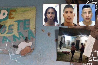 En este inmueble de una planta se produjo el asesinato de tres personas. Una de las víctimas salió hasta el portal, donde se desplomó.