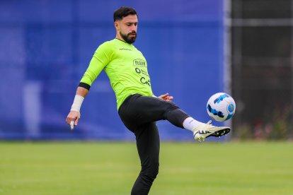 El arquero de la selección de fútbol de Ecuador, Hernán Galíndez.