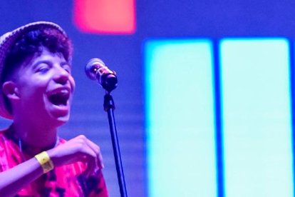 El joven artista ya tuvo su primera gran presentación en la Casa de la Cultura.