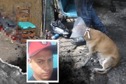 El cuerpo de José Robalino quedó tendido junto a la silla donde momentos antes conversaba con su hermano, afuera del taller mecánico.