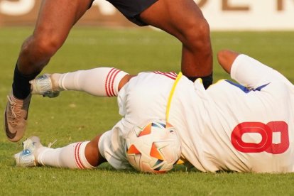 Los jugadores de la selección Ecuador en el último partido de la fase de Grupos.