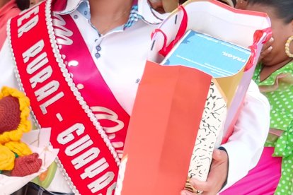 Mikaela Ortiz Magallanes, representante de las mujeres rurales del Guayas.