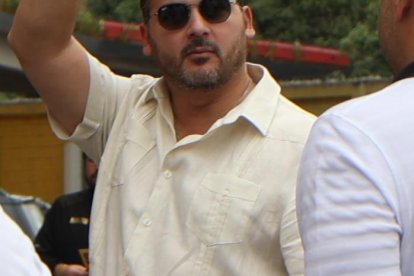 Antonio Álvarez, presindente del Barcelona, en su arribo a la Asamblea Ordinaria de Socios del sábado 19 de octubre.