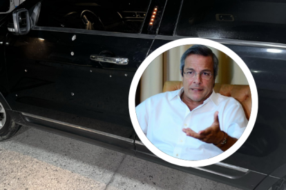 Jimmy Jairala posteó imágenes del atentado armado.