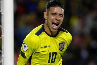 Kendry Páez disputó el Sudamericano Sub-17 que se realizó en Ecuador en 2023