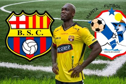 Felipe Caicedo podría debutar con Barcelona SC en el choque contra Manta.