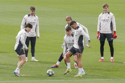 Real Madrid vs Arsenal: los Merengues se entrenaron en casa.