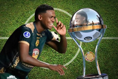 Elián Caicedo figura del Mushuc Runa en la Copa Sudamericana.
