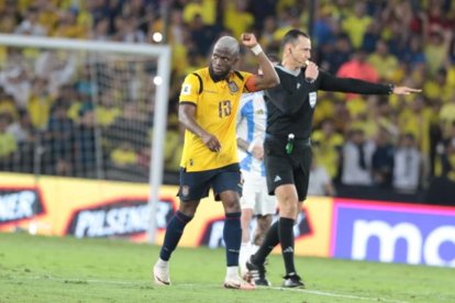 El festejo de Enner Valencia que hizo vibrar contra los campeones del mundo.