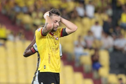 Octavio Rivero aumentó su cuota goleadora con Barcelona, tras el gol ante Aucas este sábado 27 de septiembre.