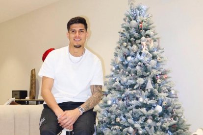 Piero Hincapié vivió su primera Navidad en Londres.