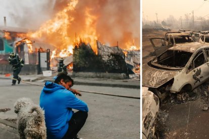 Los incendios en Chile se han extendido durante el fin de semana del 17 y 18 de enero de 2026.