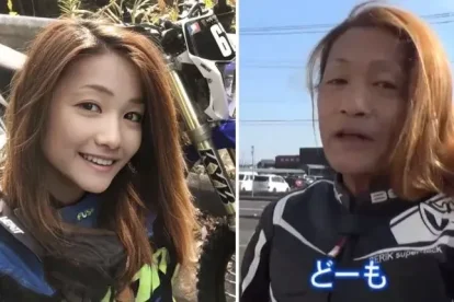 Azusagakuyuki comparativa de su rostro real