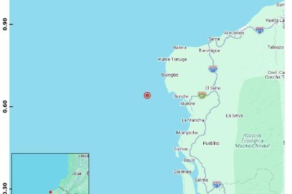 El temblor fue registrado en las costas de Esmeraldas.