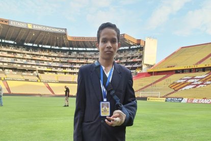 Ángel Barrera cumplirá su sueño de cubrir a Barcelona SC gracias a Felipe Caicedo.