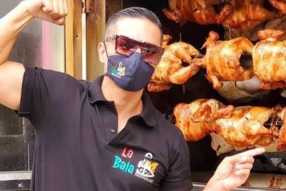 El ex competidor de realitys está enfocado en expandir su local de venta de pollos asados.