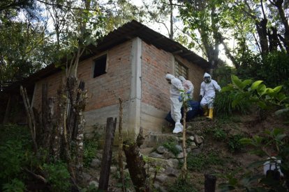 Franklin Merino, de aproximadamente 45 años, fue hallado en una casa abandonada.