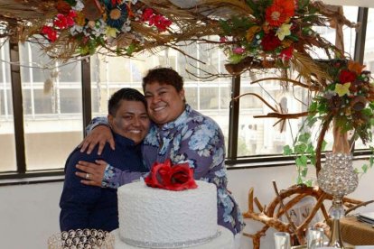 Alexandra Chávez y Mishelle Avilés se convirtió en el primer matrimonio civil igualitario en Ecuador.