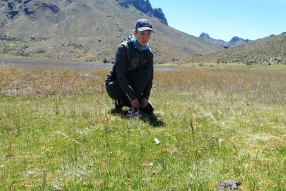 La marchista nacional Johanna Ordóñez ya entrena en espacios públicos.