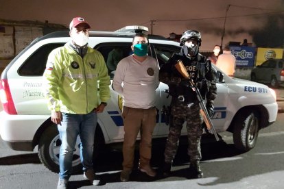 Personal de la Dinased de Bolívar y Tungurahua lograron la captura del sospechoso de femicidio.