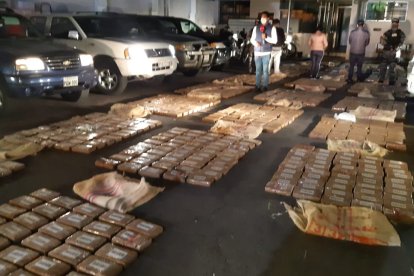 En la entrada norte de Quito se decomisaron 1.114 paquetes de cocaína que iban rumbo a la Costa ecuatoriana.